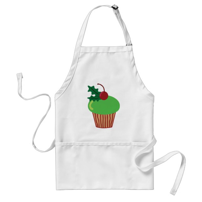 Christmas Cupcake Standard Apron (Front)