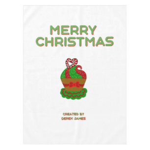 Christmas Cupcake Table Cloth