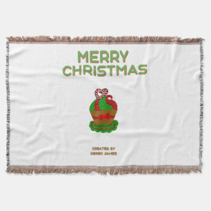 Christmas Cupcake Throw Blanket