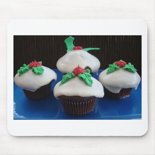 Christmas Cupcakes Mouse Pad (Front)