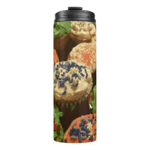 Christmas Cupcakes with Sprinkles Thermal Tumbler