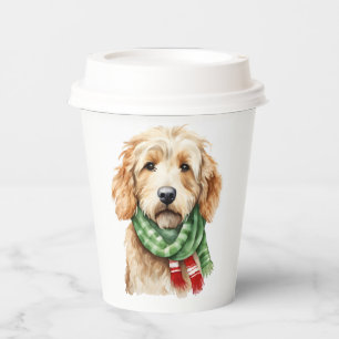 Christmas cups goldendoodle