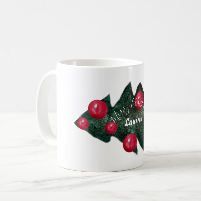 Christmas Custom Name  Mug (Front Left)