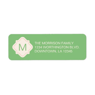 Christmas custom return address label
