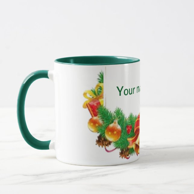 Christmas customisable mug (Left)