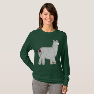 Christmas Cute Alpaca Feliz Navidad T-Shirt