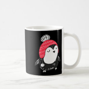 Christmas Cute Baby Penguin Wearing Winter Hat W_e Coffee Mug