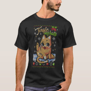 Christmas Cute Cat Jingle Balls T-Shirt