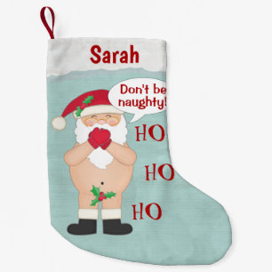 Christmas Cute Custom Naughty Small Christmas Stocking