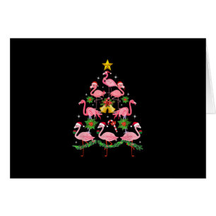 Christmas - Cute Flamingo Christmas Tree