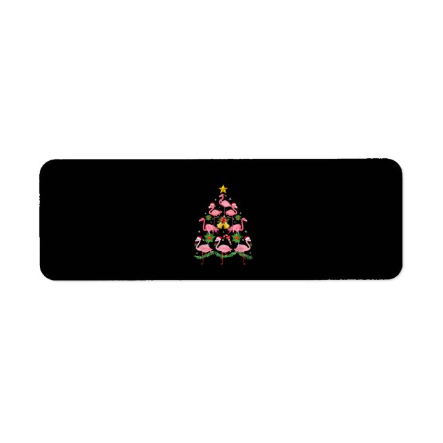 Christmas - Cute Flamingo Christmas Tree (Front)
