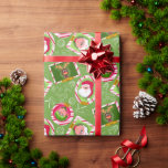 Christmas Cute Fun Santa's Helpers Gift Wrap<br><div class="desc">Santa can't do it alone.  Let's celebrate his helpers with this cute Christmas gift wrap.</div>