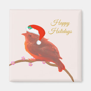 Christmas cute little bird magnet