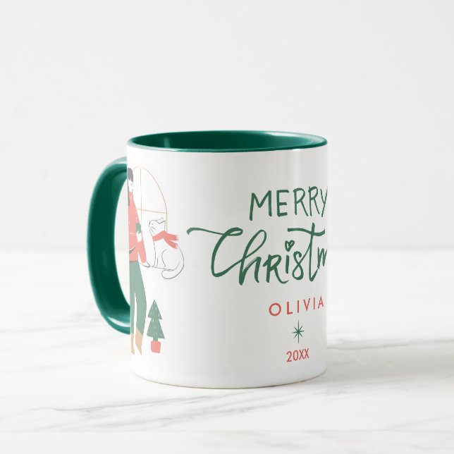 Christmas Cute Mug (Front Left)