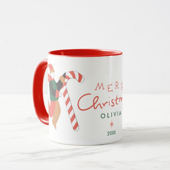 Christmas Cute Mug (Front Left)