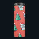 Christmas Cute Owl Santa Claus Thermal Tumbler<br><div class="desc">Christmas Cute Owl Santa Claus Thermal Tumbler</div>