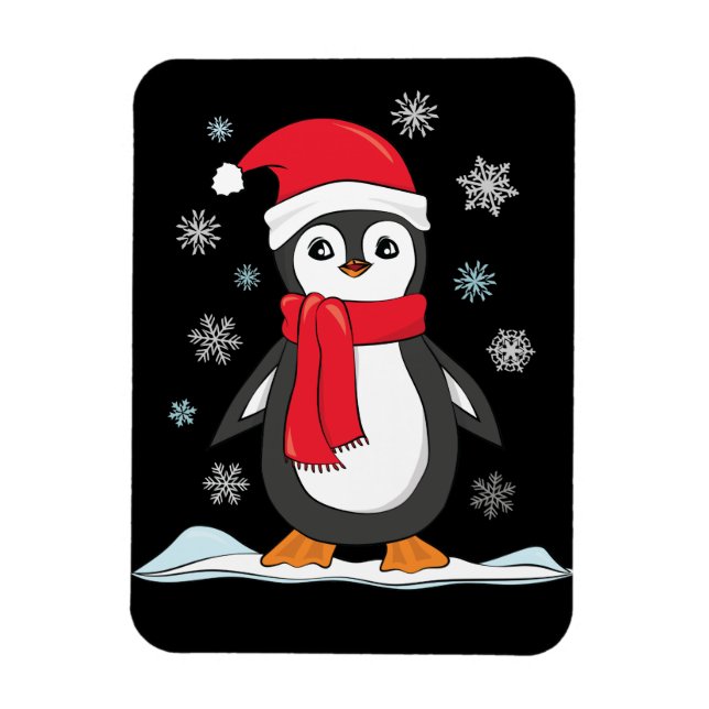 Christmas Cute Penguin Magnet (Vertical)