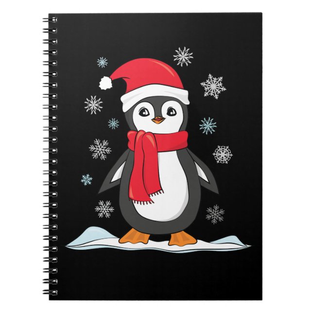Christmas Cute Penguin Notebook (Front)