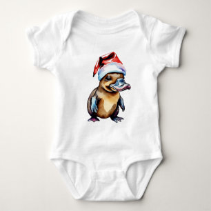 Christmas cute platypus baby bodysuit