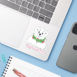 Christmas cute polar bear cub, Santa bear cub<br><div class="desc">Happy Holidays! Brighten up any room with this adorable Santa helper -  - cute white baby polar bear ! ( original artwork)
 - customisable!</div>