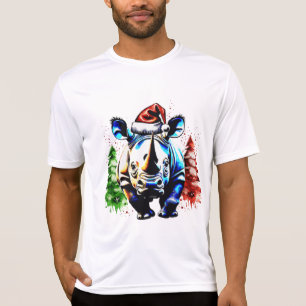 Christmas cute rhino T-Shirt