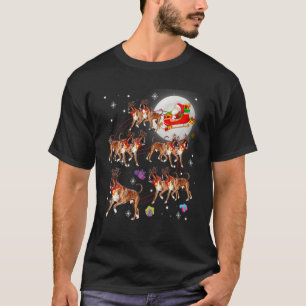 Christmas Cute Santa Claus Riding Boxer Xmas Pajam T-Shirt