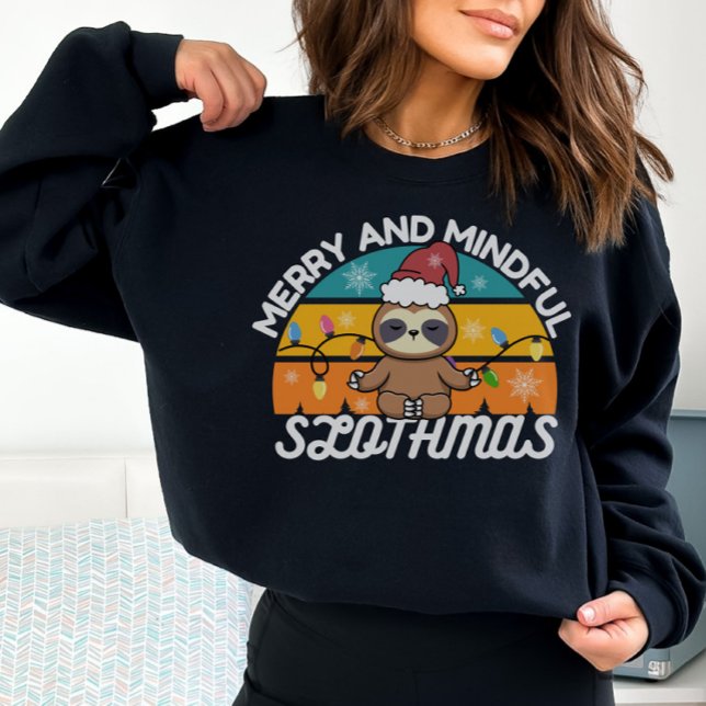 Christmas Cute Sloth Lover Pun Sweatshirt (Creator Uploaded)