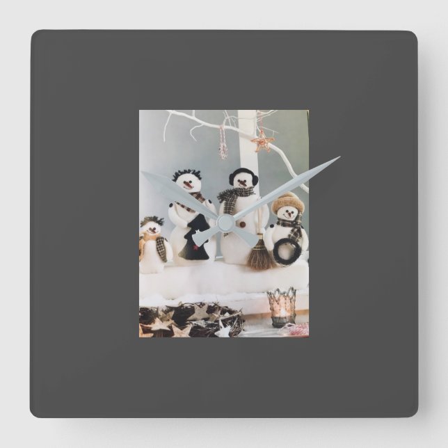 ****CHRISTMAS CUTE SNOWMEN**** CLOCK (Front)