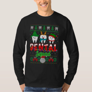 Christmas Cute Teeth Dental Assistant Xmas Dental  T-Shirt