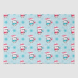 Christmas Cute Winter Penguin Tissue Paper<br><div class="desc">An adorable penguin and snowflake pattern decorates this Christmas tissue paper. So fun for gift wrapping your kids Christmas presents. Designed for you by Blackberry Boulevard.</div>