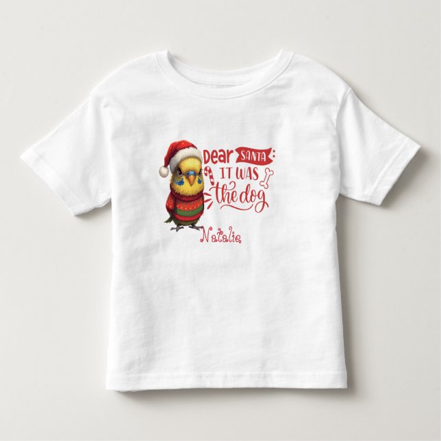 Christmas Cutie Chiclet Animal Art Toddler T-Shirt (Front)