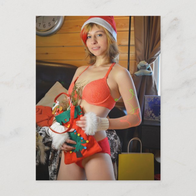 Christmas Cutie Photography postcard (Front)