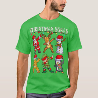 Christmas Dab Santa Friends Matching Family Christ T-Shirt