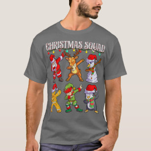 Christmas Dab Santa Friends Matching Family Christ T-Shirt