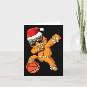 Christmas Dabbing Gingerbread Man Dab Cool Bysketb Card