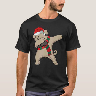 Christmas Dabbing Pug Dog Xmas Pajama Boys Kids 3 T-Shirt