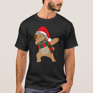 Christmas Dabbing Pug Dog Xmas Pajama Boys Kids 5 T-Shirt