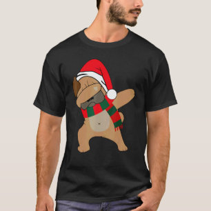 Christmas Dabbing Pug Dog Xmas Pajama Boys Kids 5 T-Shirt
