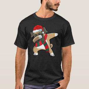 Christmas Dabbing Pug Dog Xmas Pajama Boys Kids T-Shirt