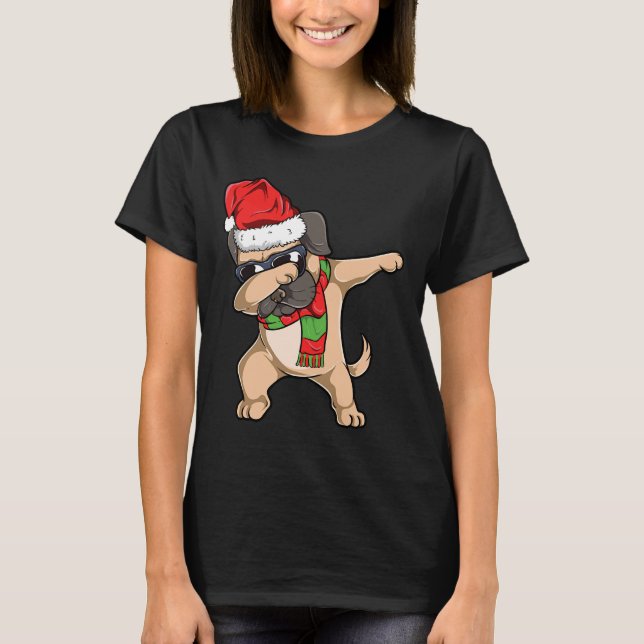 Christmas Dabbing Pug Essential  261 T-Shirt (Front)