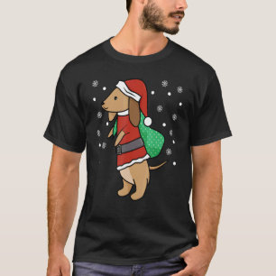 Christmas Dachshund Dog Cute Wiener Dogs Xmas T-Shirt