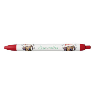 Christmas Dachshund dog personalised pen