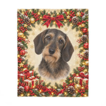 Christmas Dachshund Dog Personalised Photo