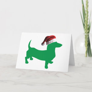 Christmas Dachshund Holiday Card