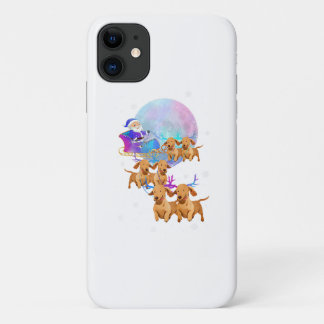 Christmas Dachshund Reindeer Santa Dog Mum Case-Mate iPhone Case