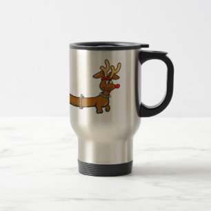 Christmas Dachshund Travel Mug