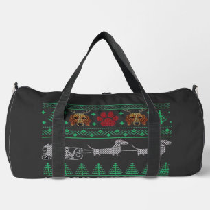 Christmas Dachshund Wiener Dog Dachshund Ugly Chri Duffle Bag