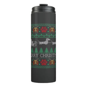 Christmas Dachshund Wiener Dog Dachshund Ugly Chri Thermal Tumbler