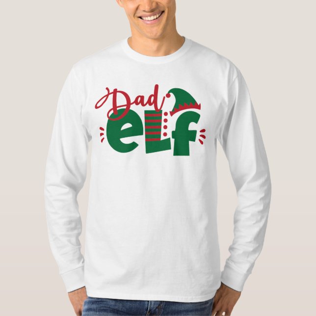 Christmas Dad Elf T-Shirt (Front)