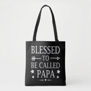 Christmas Dad Funny - Blessed To Be Called Papa Tote Bag